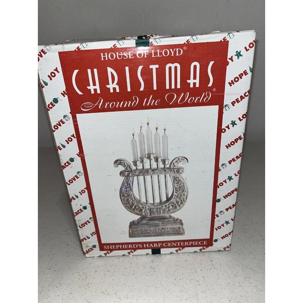 Vintage House of Lloyd Christmas around the World Shepherd Harp Centerpiece